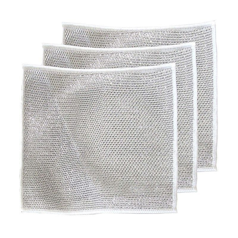 Multipurpose Wire Dishwashing Rags for Wet and Dry(3 PCS)