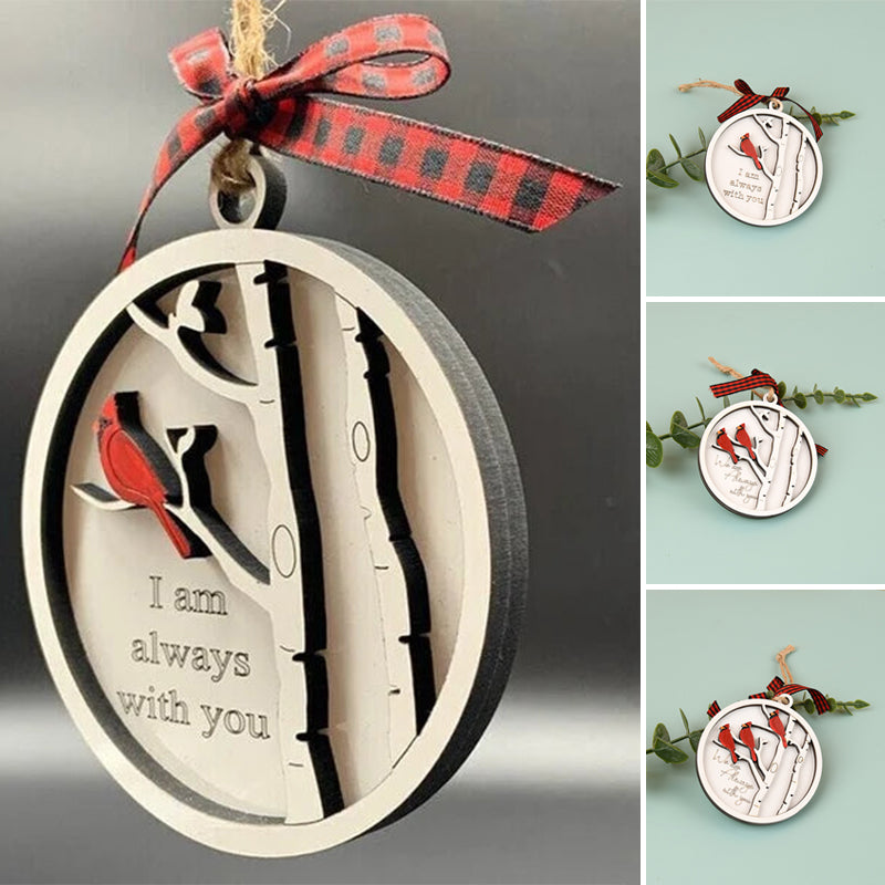 Handmade Memorial Ornament With Cardinals