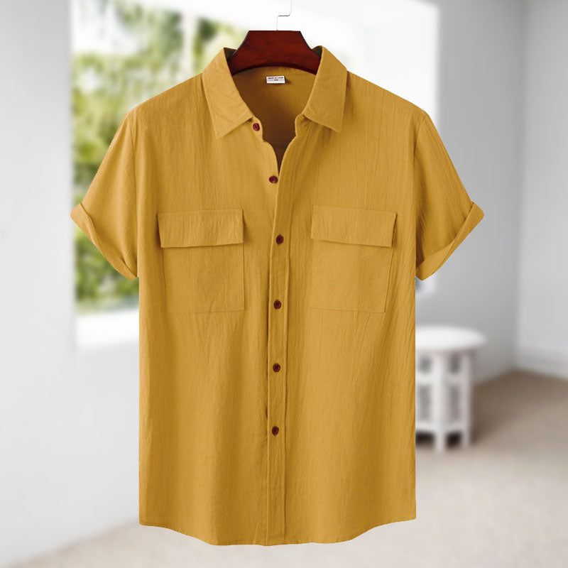 Men's Linen Short Sleeve Shirt