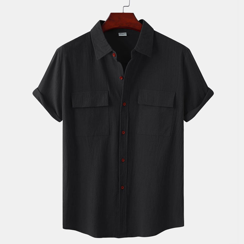 Men's Linen Short Sleeve Shirt