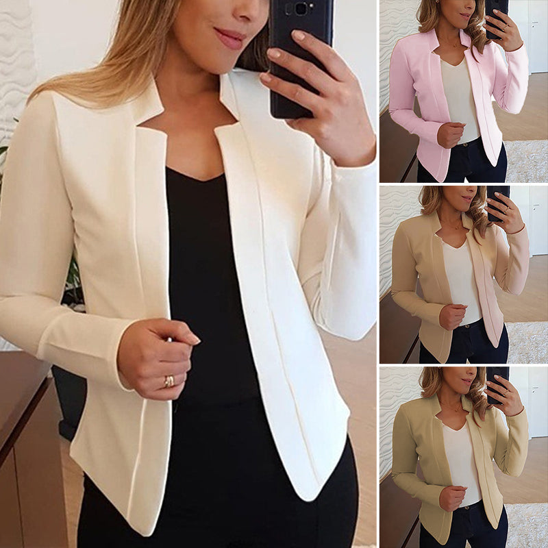 Women's Solid Color Small Suit