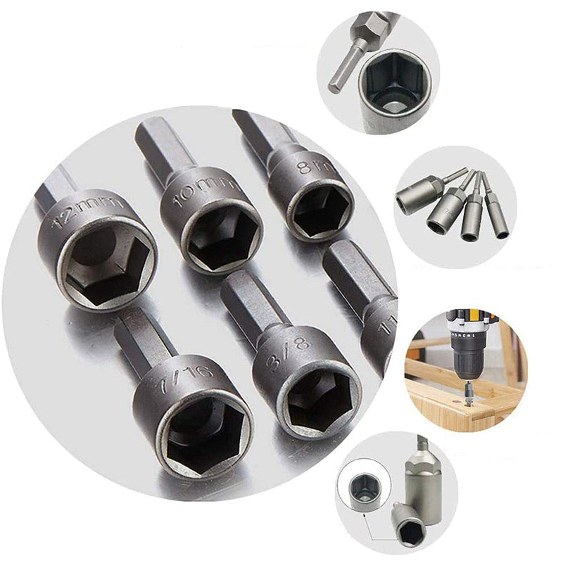 14Pcs Quick Release Magnetic Nut Setter Set