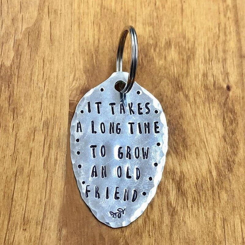 Leaf Carved Keychain
