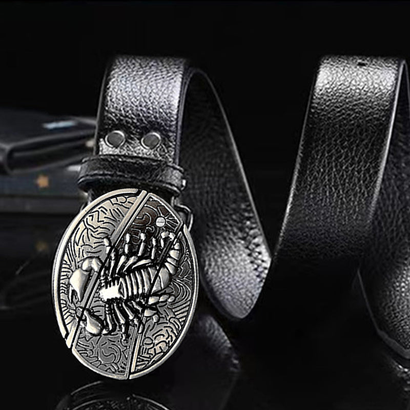 Men's Self Defense Alloy Buckle Belt