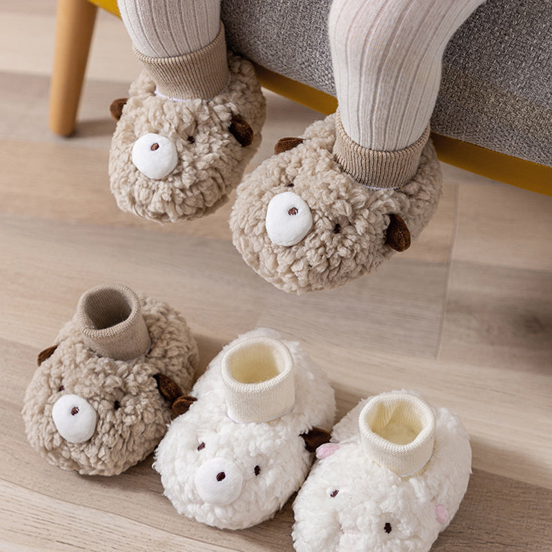New Baby Cartoon Plush Cotton Toddler Shoes