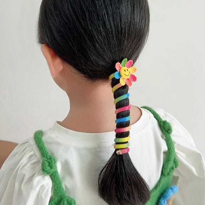 Colorful Telephone Line Hair Bands
