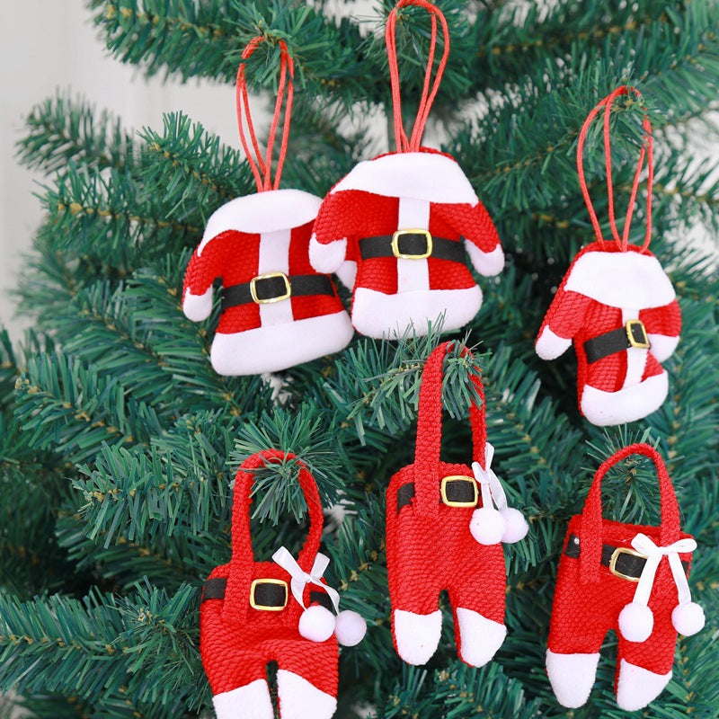 Christmas Silverware Holders Knife Fork Pouch Bag (3 Sets)
