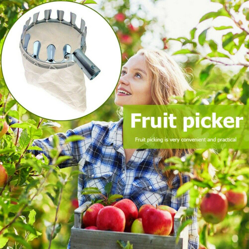 Metal Fruit Picker with Pocket