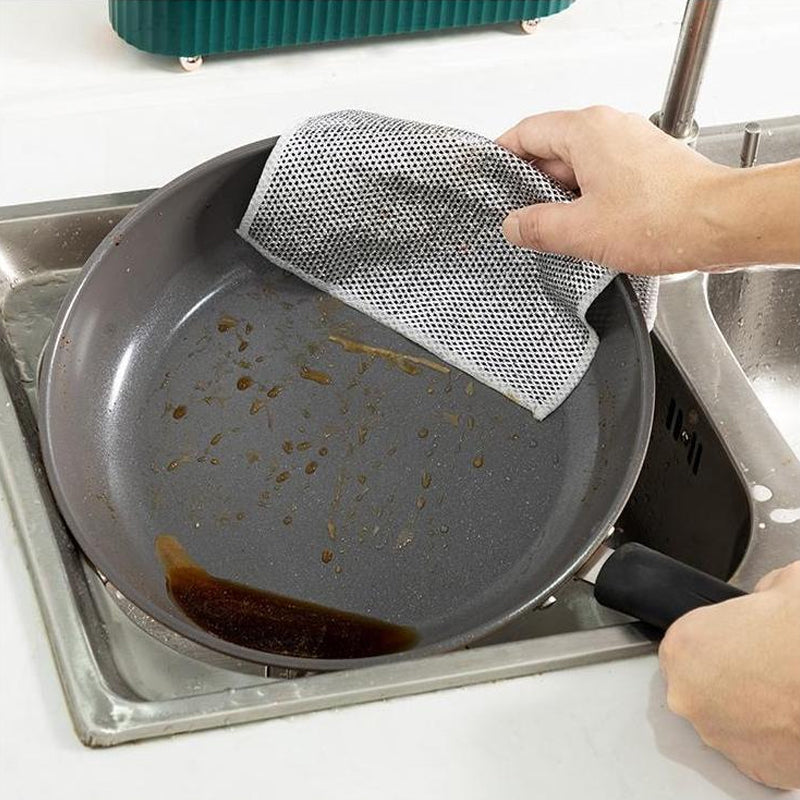 Multipurpose Wire Dishwashing Rags for Wet and Dry(3 PCS)