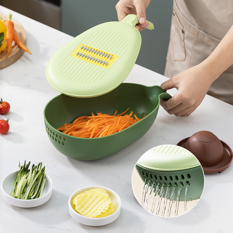 Avocado Shape Vegetable Cutting Chipper