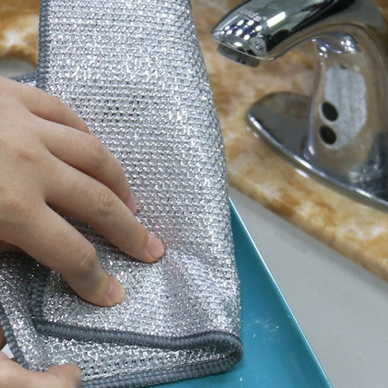 Multipurpose Wire Dishwashing Rags for Wet and Dry(3 PCS)