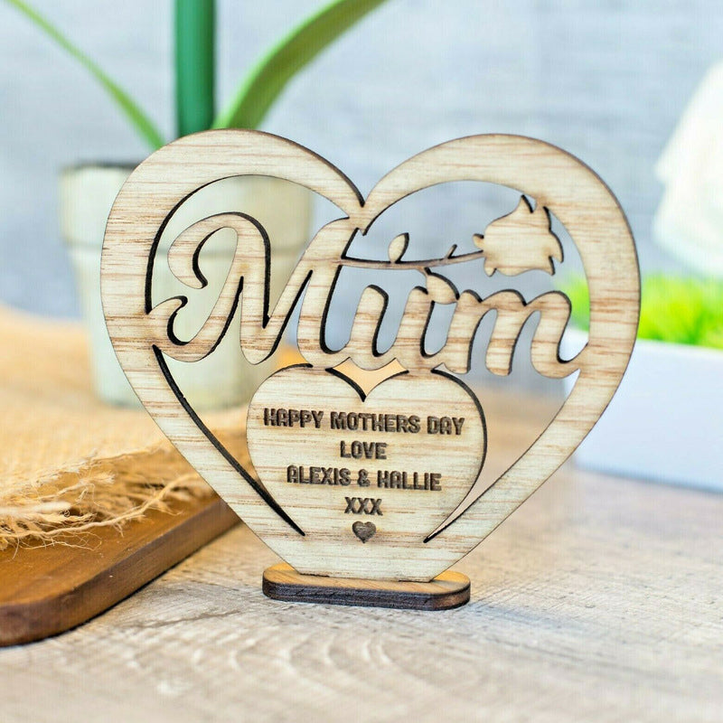 Mother's Day Wooden Ornament