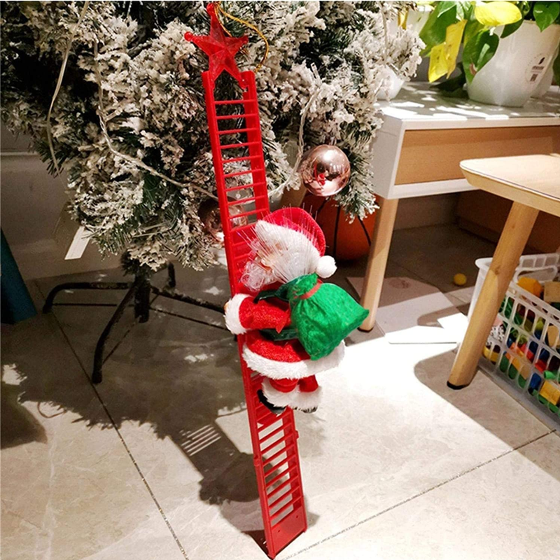 Electric climbing Santa Claus