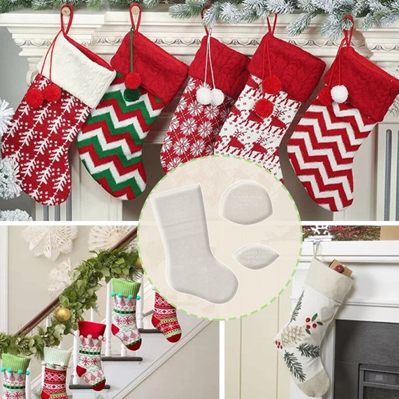 Handmade Christmas Stocking Template Set