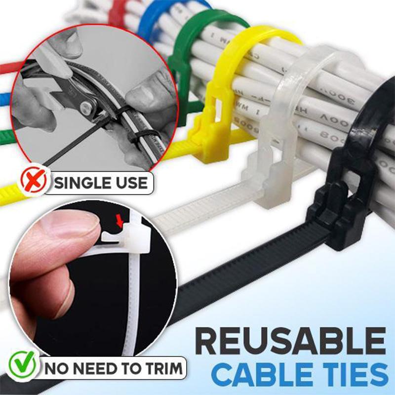 Reusable Cable Ties (100PCS)