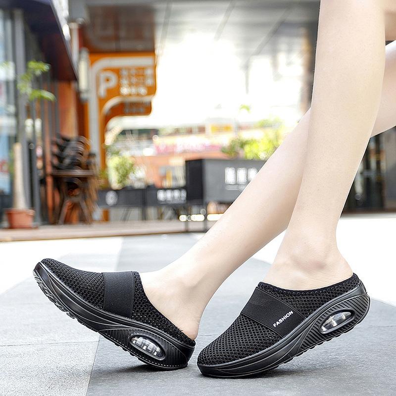 Air Cushion Slip-On Flat Sandals