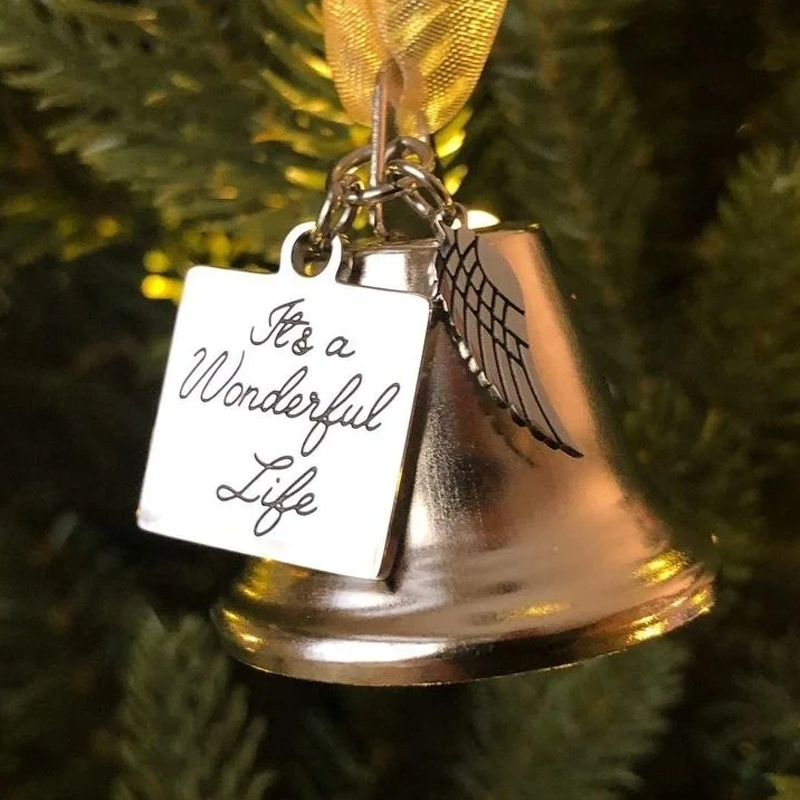 Christmas ornaments angel wings bell-memorial christmas gift