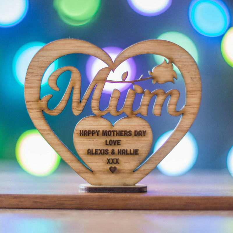 Mother's Day Wooden Ornament