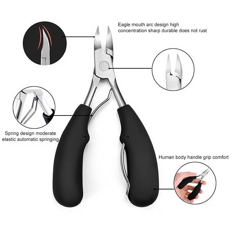 304 stainless steel nail clipper set, prevention of paronychia, fungal infection
