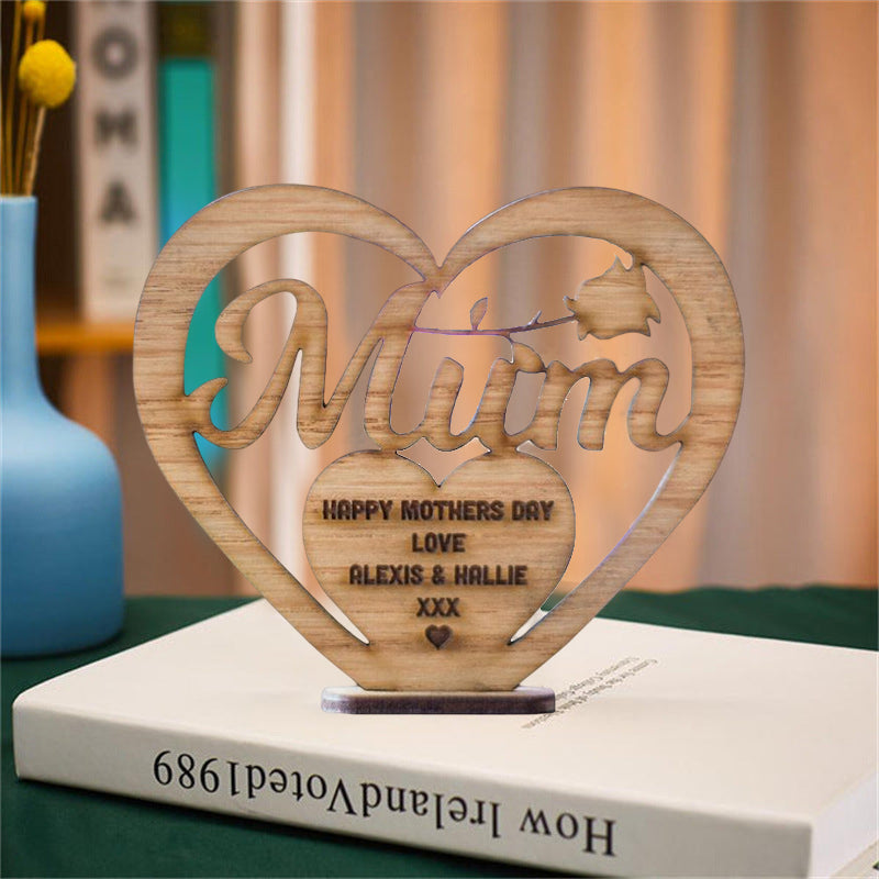 Mother's Day Wooden Ornament