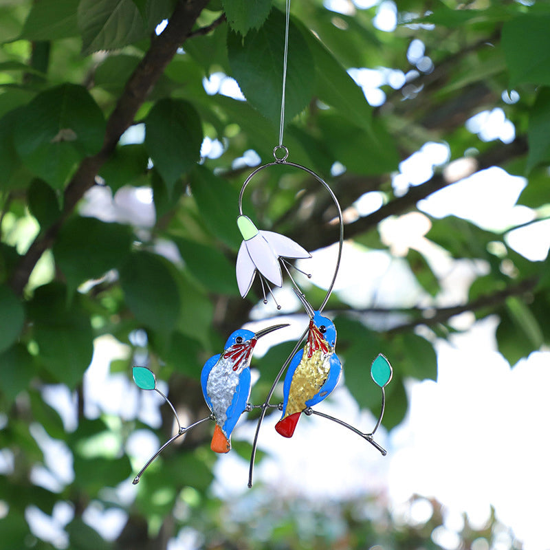 Blue Hummingbird Hanging Decoration