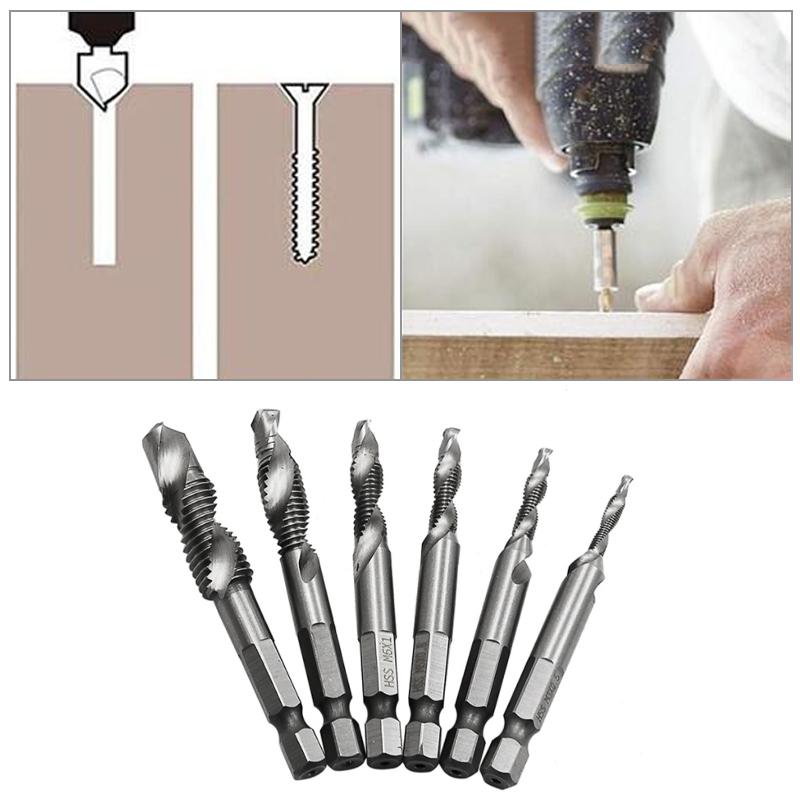 Multifunctional One-Piece Tap Drill Bits 6PCS (M3 - M10)