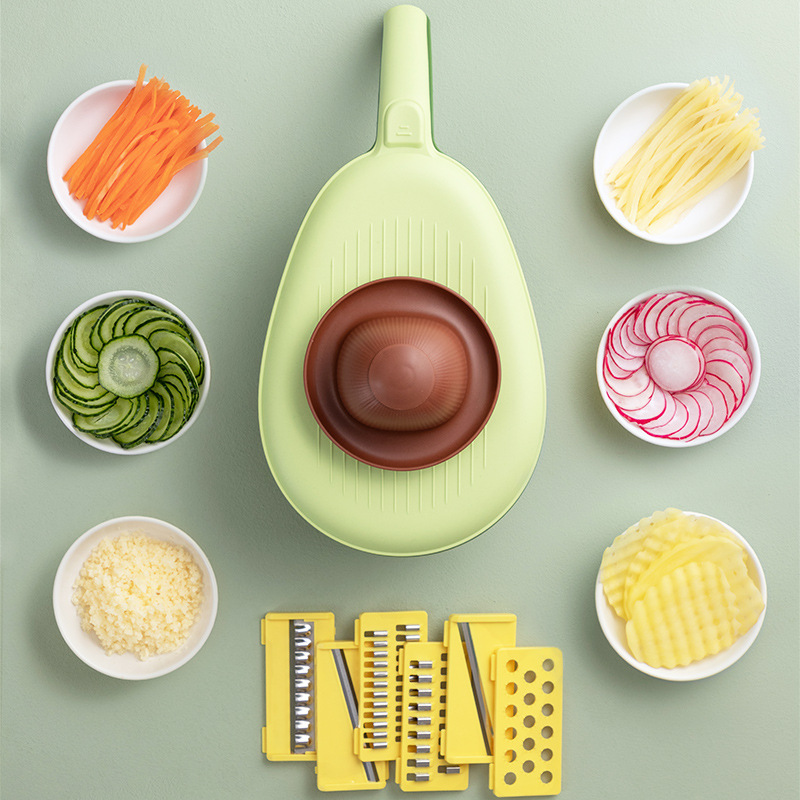 Avocado Shape Vegetable Cutting Chipper