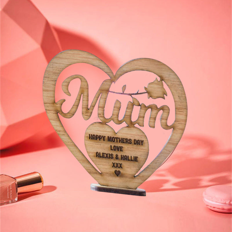 Mother's Day Wooden Ornament