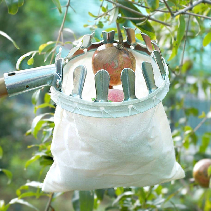 Metal Fruit Picker with Pocket