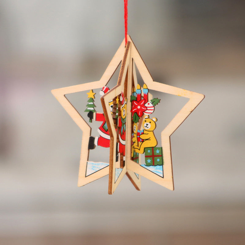 Christmas Wooden Pendant