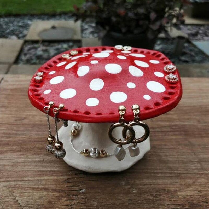 Cute Mushroom Earring Holder
