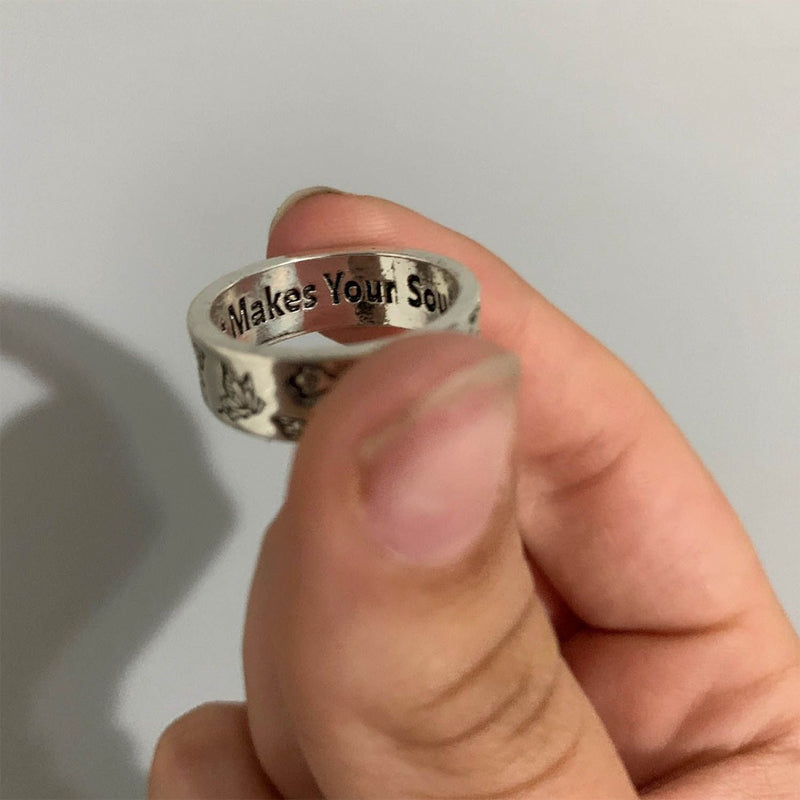 Vintage Engraved Butterfly Ring