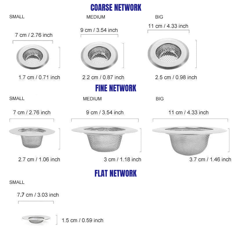 Teyou Kitchen Stainless Steel Sink Filters