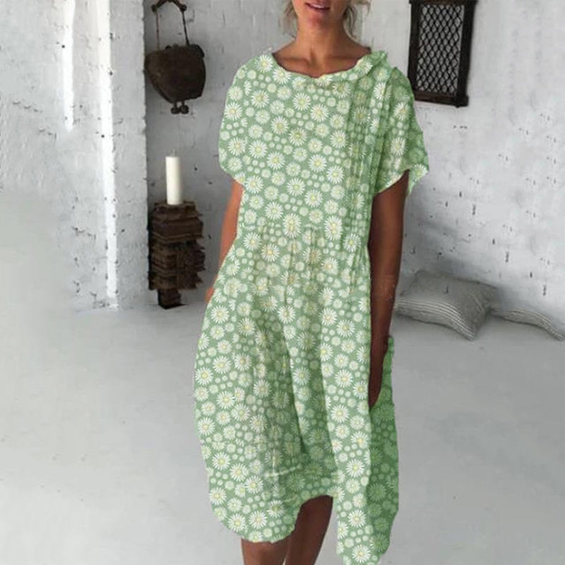 Women's Sunflower Print Dress