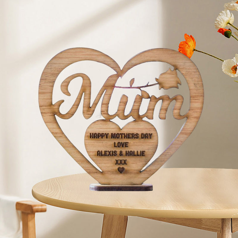 Mother's Day Wooden Ornament