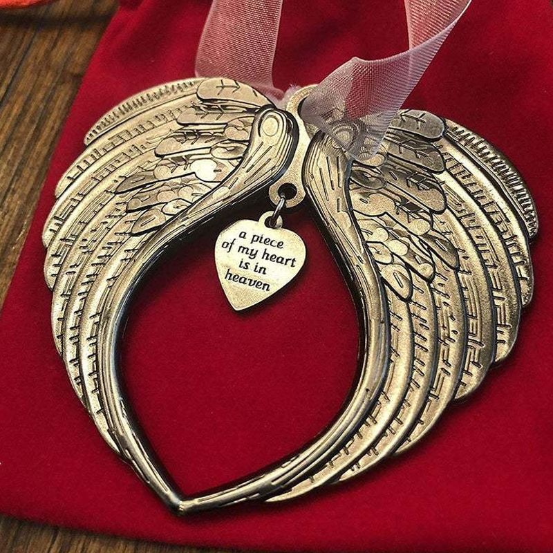 Christmas ornaments angel wings bell-memorial christmas gift