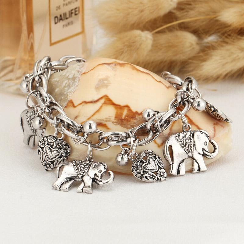 Handmade-Vintage Elephant Anklet Bracelet