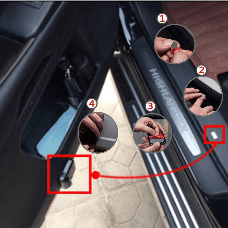 Car door LED shadow light