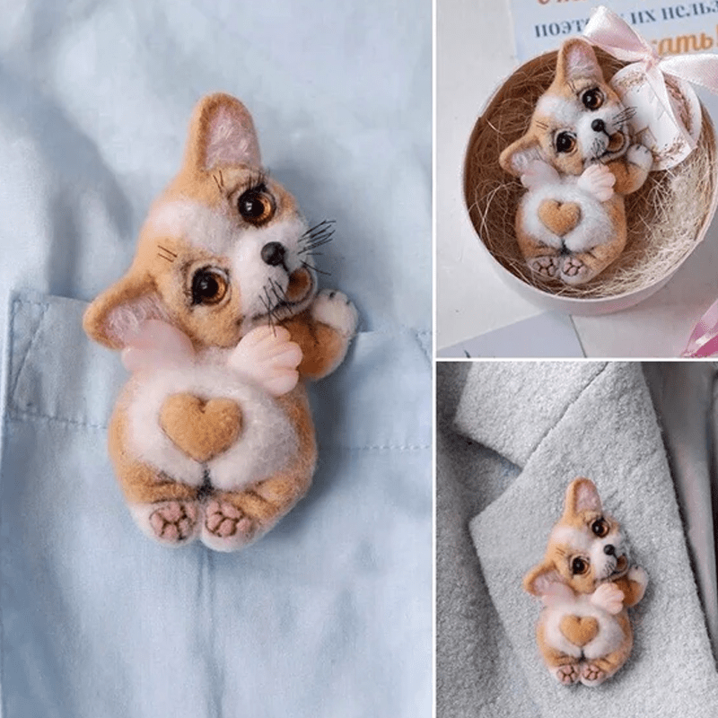 Pre-Sale>>Felt Animal Brooch