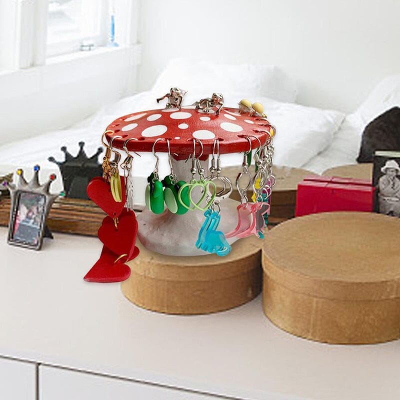 Cute Mushroom Earring Holder