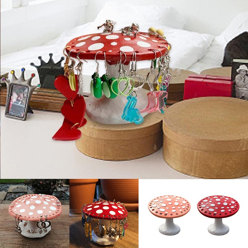 Cute Mushroom Earring Holder