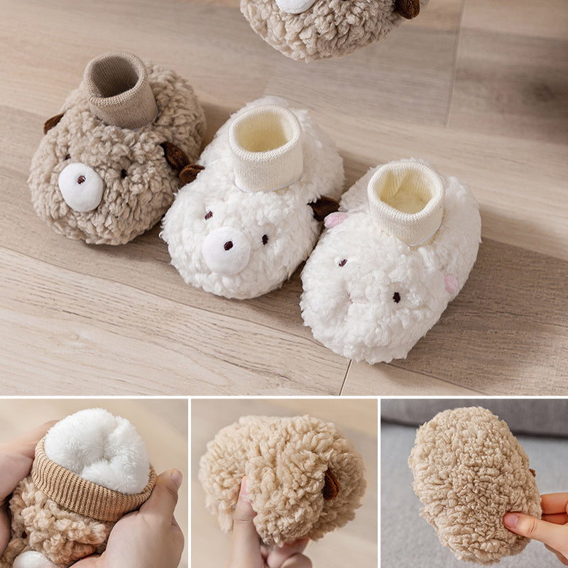 New Baby Cartoon Plush Cotton Toddler Shoes