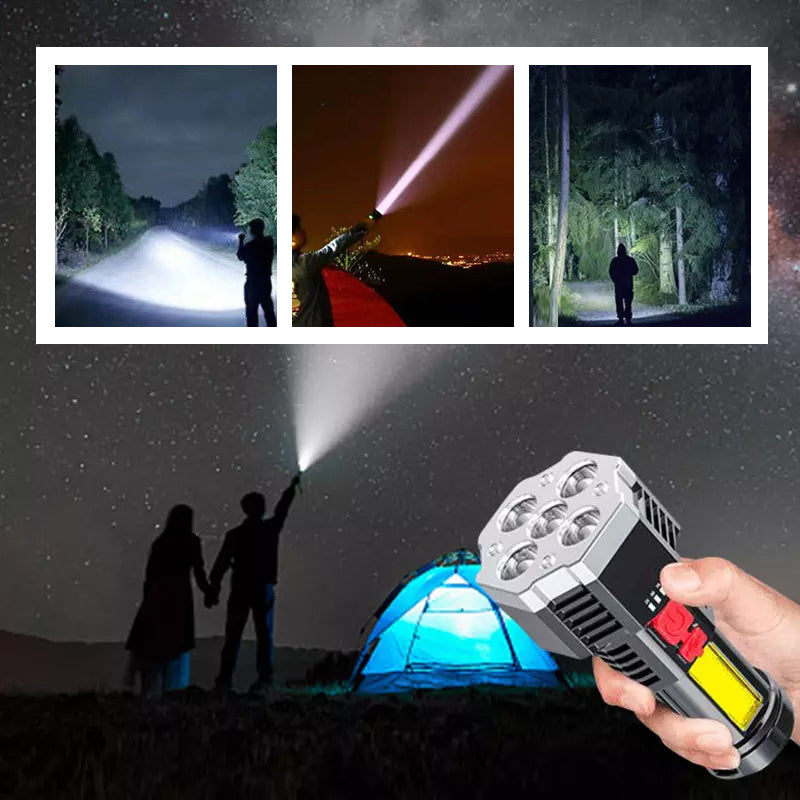 Side Light Multifunctional Strong Light Flashlight Outdoor