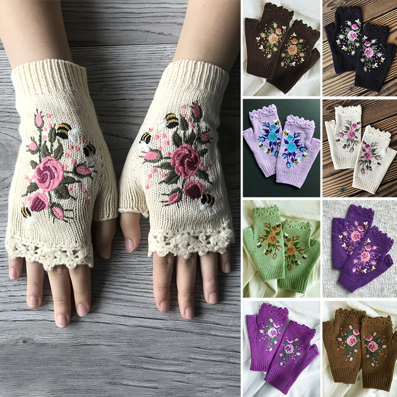 Hand Embroidered Gloves