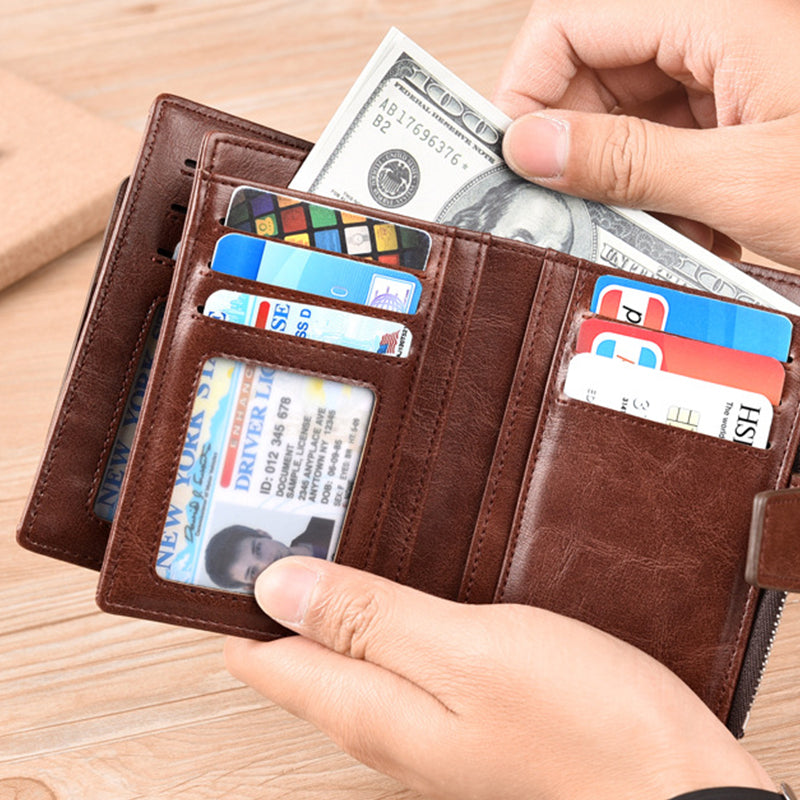 Men's RFID Blocking Bifold Wallet