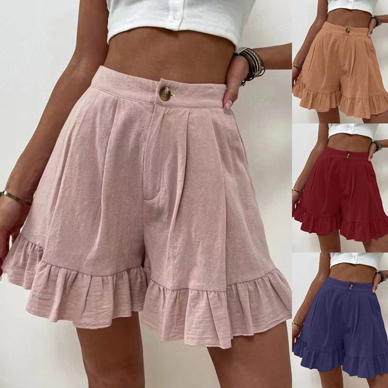 Women's High Waist Ruffle Shorts – cliprain