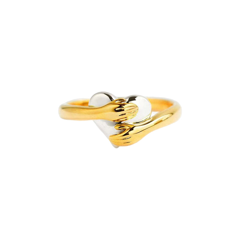 Feel My Love Hug Heart Ring