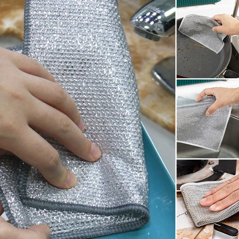 Multipurpose Wire Dishwashing Rags for Wet and Dry(3 PCS)