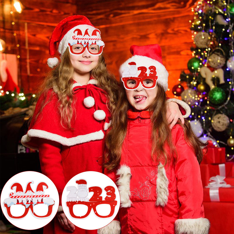 Glittering Christmas Glasses Frames