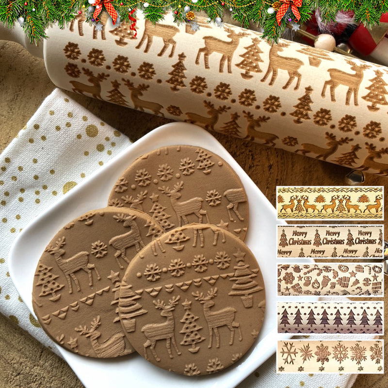 🍪Christmas Wooden Rolling Pins